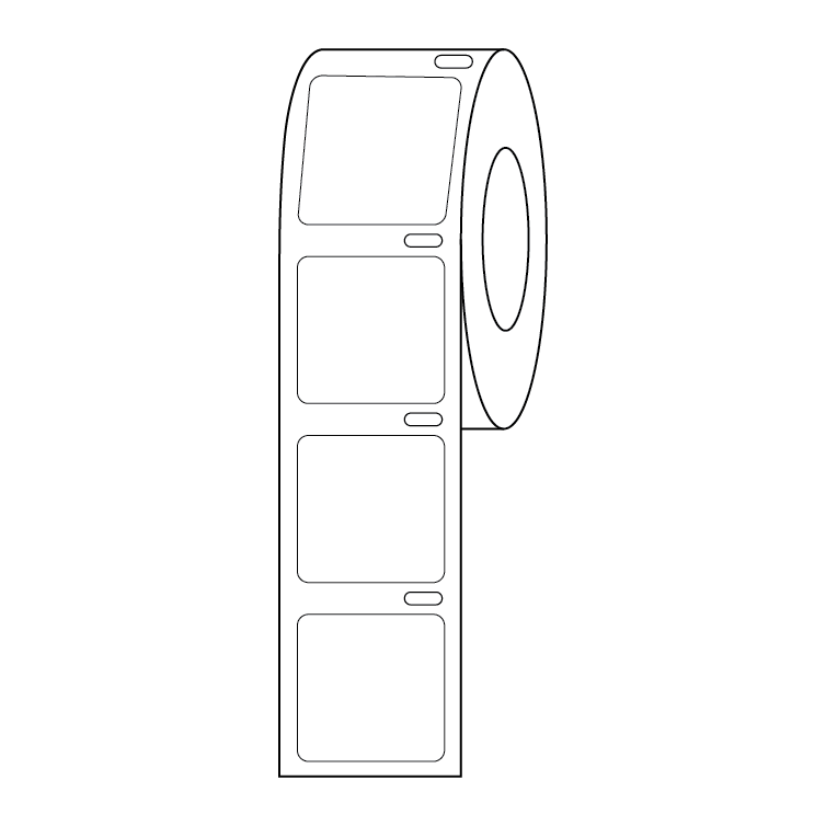 Globe Scientific LTC-22X22W Label Roll Cryo Direct Thermal 22x22mm for Microscope Slides White