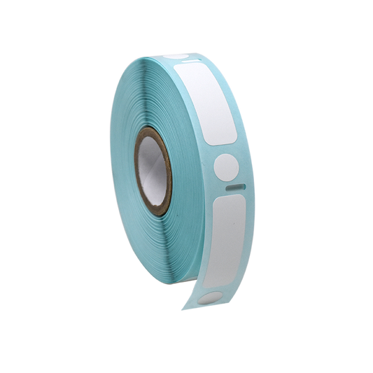 Globe Scientific LTC-38X13-95W Label/Dot Combo Roll Cryo Direct Thermal 38x13mm & 9.5mm Dot for 2.0mL Tubes White