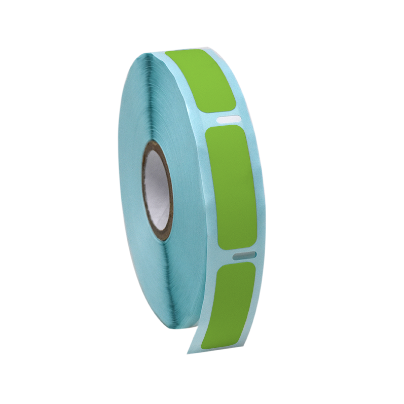 Globe Scientific LTC-38X13G Label Roll Cryo Direct Thermal 38x13mm for Cryogenic Vials Green