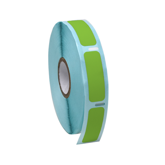 Globe Scientific LTC-38X13G Label Roll Cryo Direct Thermal 38x13mm for Cryogenic Vials Green