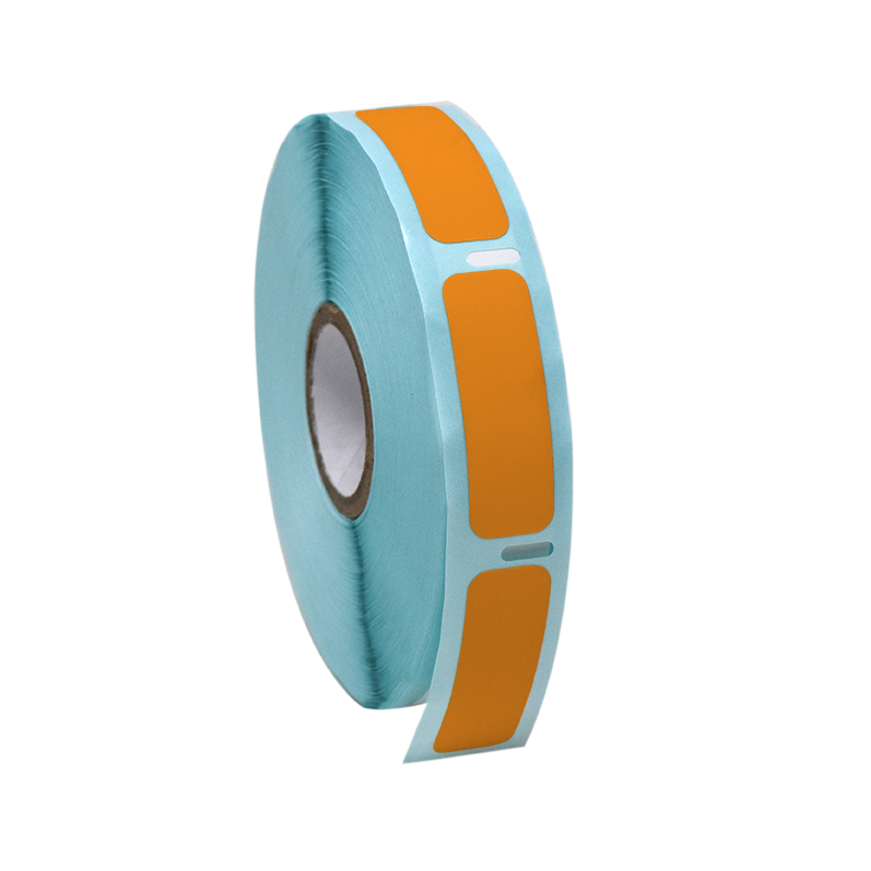Globe Scientific LTC-38X13N Label Roll Cryo Direct Thermal 38x13mm for Cryogenic Vials Orange