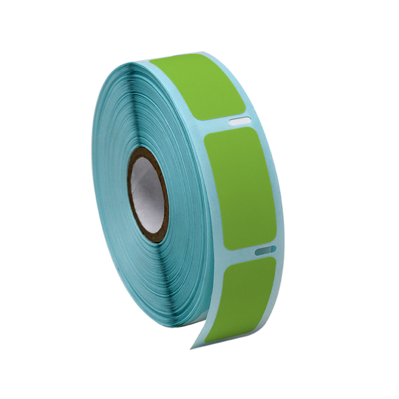 Globe Scientific LTC-38X19G Label Roll Cryo Direct Thermal 38x19mm for Large Vials and Tubes Green