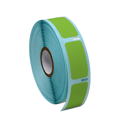 Globe Scientific LTC-38X19G Label Roll Cryo Direct Thermal 38x19mm for Large Vials and Tubes Green