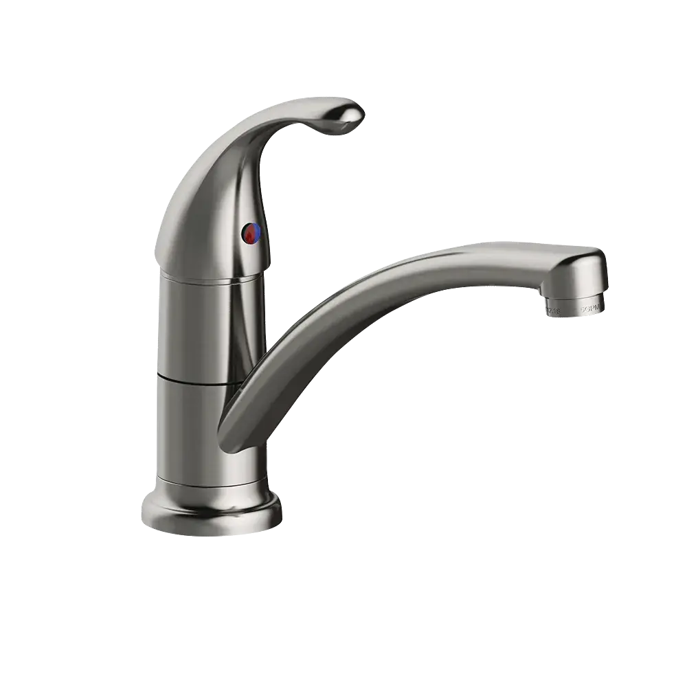 Matco-Norca LV-100SS Leverage Single Handle Kitchen Faucet, Stainless Steel
