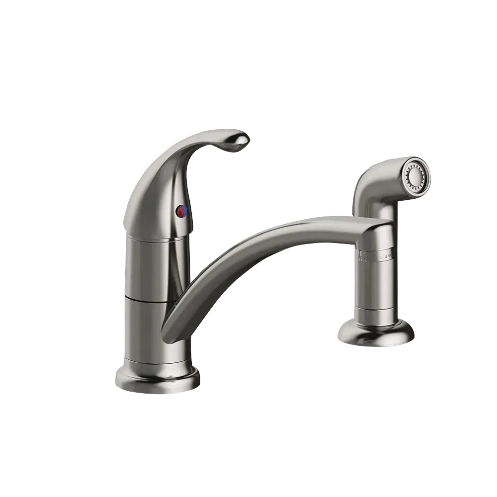 Matco-Norca LV-140SS Leverage Single Handle Kitchen Faucet, Stainless Steel