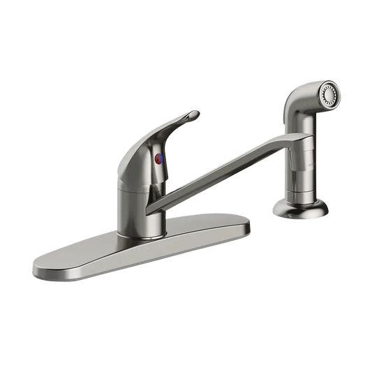 Matco-Norca LV-145SS Leverage Single Handle Kitchen Faucet, Stainless Steel