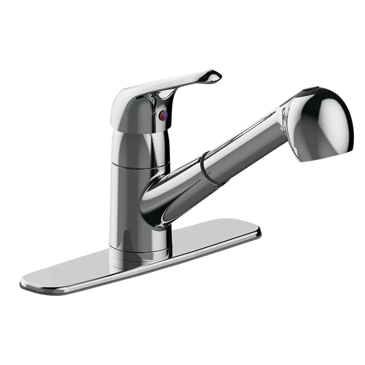Matco-Norca LV-150C Leverage Single Handle Pull Out Kitchen Faucet, Chrome
