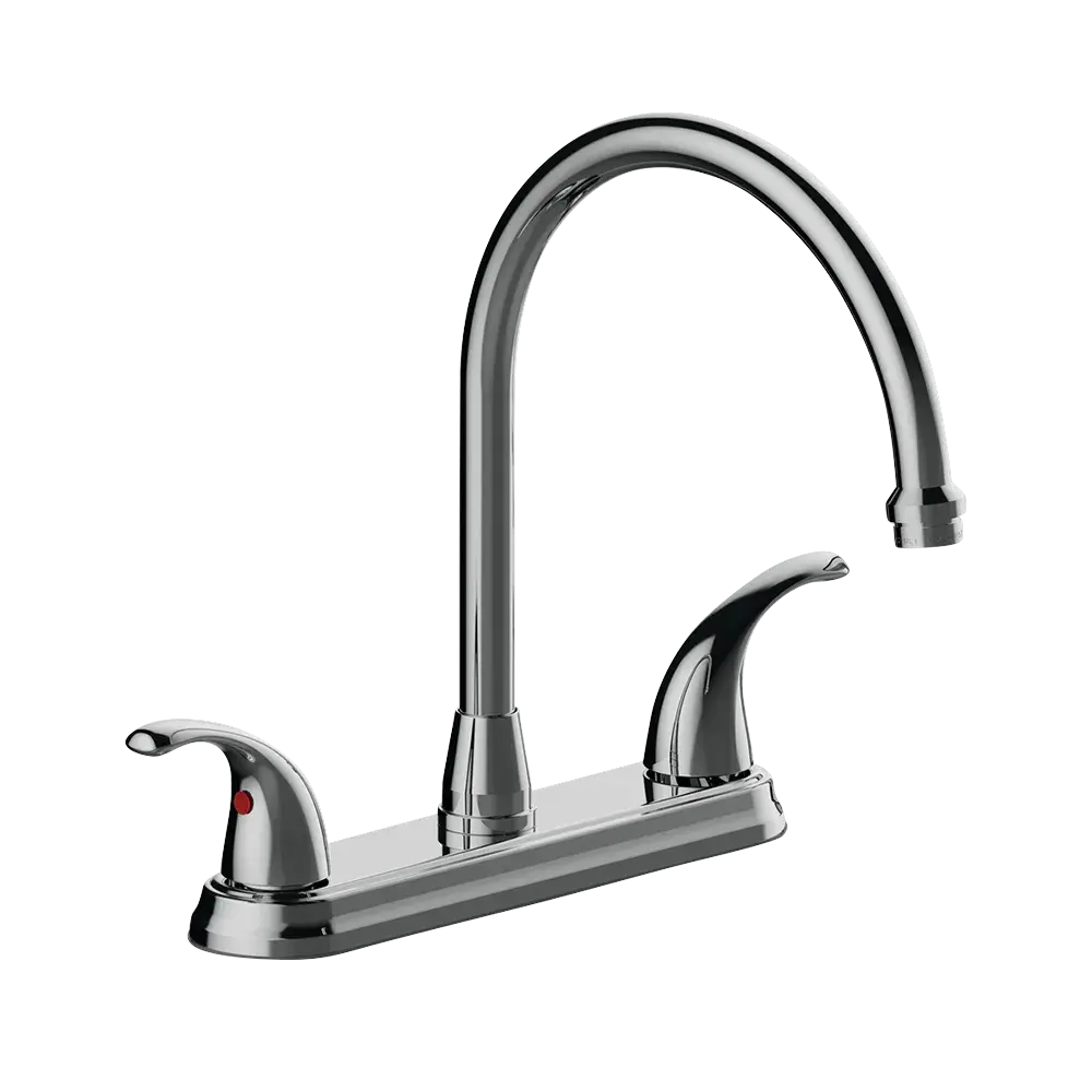 Matco-Norca LV-250C Leverage Two Handle Kitchen Faucet, Chrome