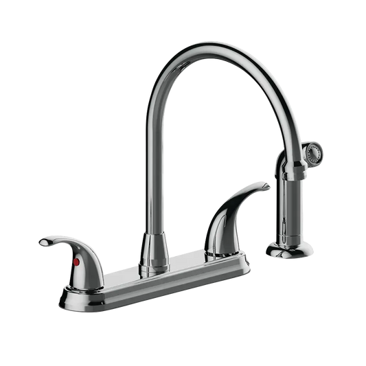 Matco-Norca LV-260C Leverage Two Handle Kitchen Faucet, Chrome