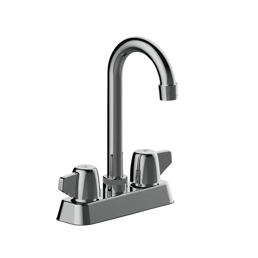 Matco-Norca LV-325C Leverage Two Handle Washerless Valve Bar Faucets, Chrome