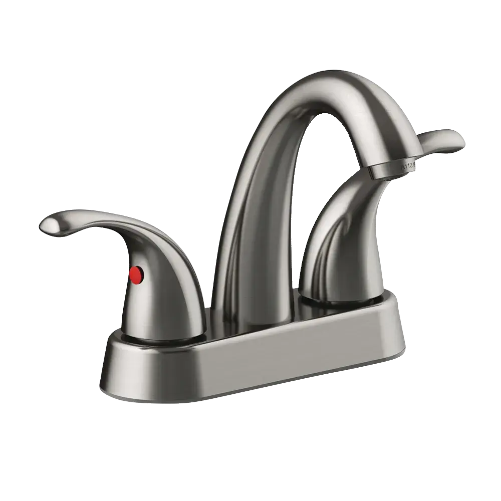 Matco-Norca LV-420BNF Leverage Two Handle Ceramic Valve Lavatory Faucets, Brushed Nickel