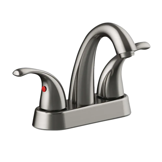 Matco-Norca LV-420BNF Leverage Two Handle Ceramic Valve Lavatory Faucets, Brushed Nickel