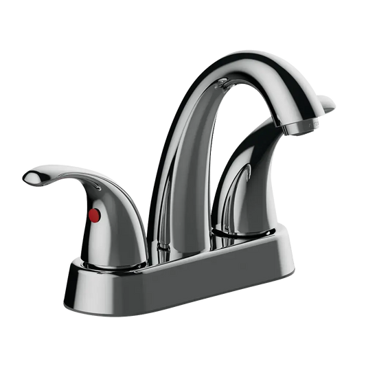 Matco-Norca LV-420CF Leverage Two Handle Ceramic Valve Lavatory Faucets, Chrome