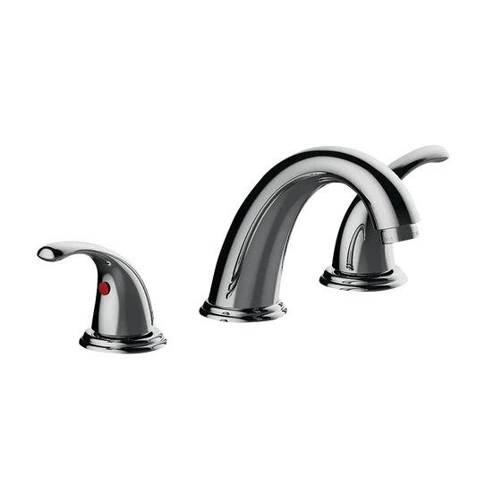 Matco-Norca LV-480CF Leverage Two Handle Ceramic Valve Lavatory Faucets, Chrome