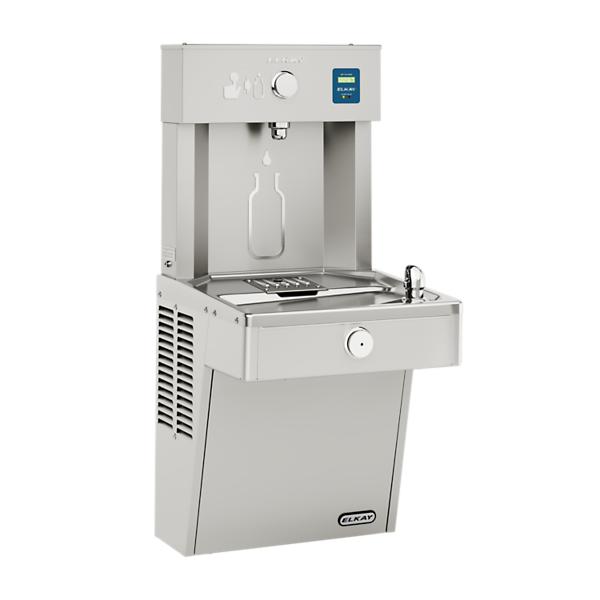 Elkay LVRC8WSK ezH2O® Vandal-Resistant Bottle Filling Station & Single Cooler Filtered Refrigerated Stainless