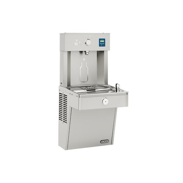 Elkay LVRCDWSK ezH2O® Vandal-Resistant Bottle Filling Station & Single Cooler Filtered Non-Refrigerated Stainless