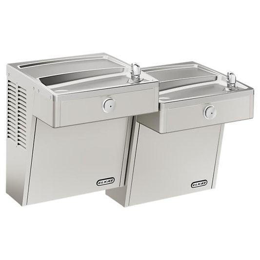 Elkay LVRCTL8SC Wall Mount Vandal Resistant Bi-level ADA Cooler Filtered Refrigerated Stainless