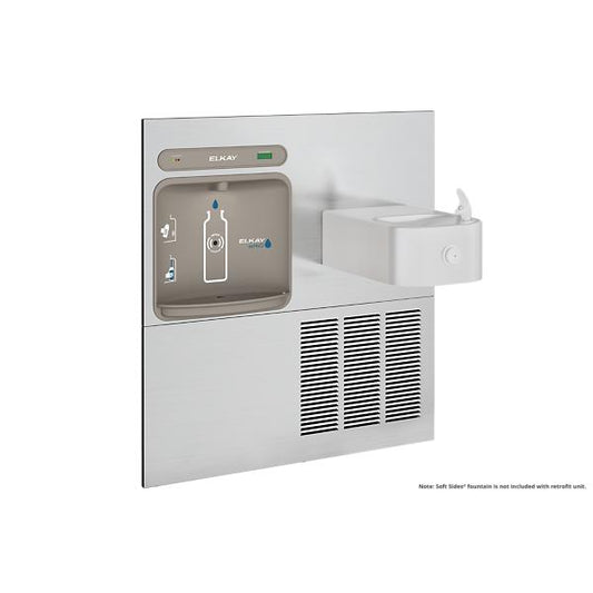 Elkay LZWS-ERFP8-RF ezH2O® Retrofit Bottle Filling Station for Soft Sides® Fountain Filtered Refrigerated Stainless