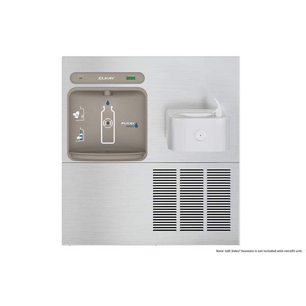 Elkay LZWS-ERFP8-RF ezH2O® Retrofit Bottle Filling Station for Soft Sides® Fountain Filtered Refrigerated Stainless