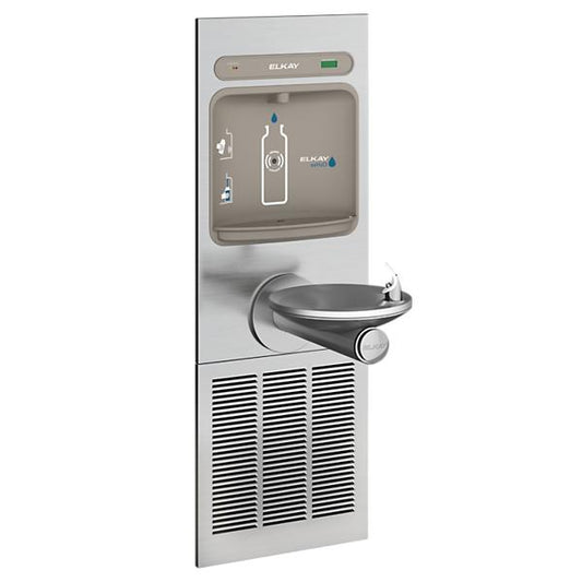 Elkay LZWS-LRPBM8K ezH2O® Bottle Filling Station with Integral SwirlFlo® Fountain Refrigerated Filtered Refrigerated Stainless