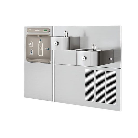 Elkay LZWS-SS28K ezH2O® Bottle Filling Station & Soft Sides® Bi-Level Fountain Filtered Refrigerated Stainless