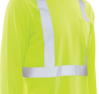 Delta Plus WEL14122HLLG 9602S CL 2 Jersey Knit Long Sleeve Tee, LG, Hi Viz Lime