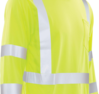 Delta Plus WEL62125HL2X 9802S CL 3 Jersey Knit Long Sleeve Tee, 2X, Hi Viz Lime