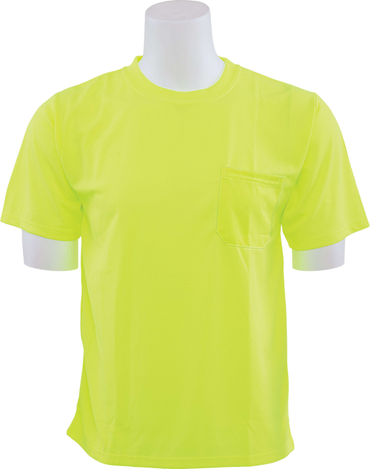Delta Plus WEL64021LI2X 9006 Non-ANSI Birdseye Mesh Short Sleeve T-Shirt, Hi Viz Lime, 2X