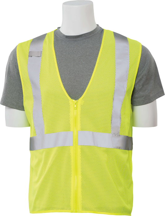 Delta Plus WEL61451HL5X S363 CL 2 Safety Vest, 5X, Hi Viz Lime