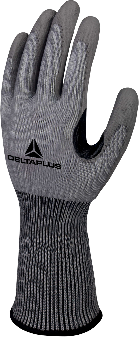 Delta Plus VECUTC02GR09 Cut Protection Glove, 15 Gauge, ANSI A3, 9 (LG).