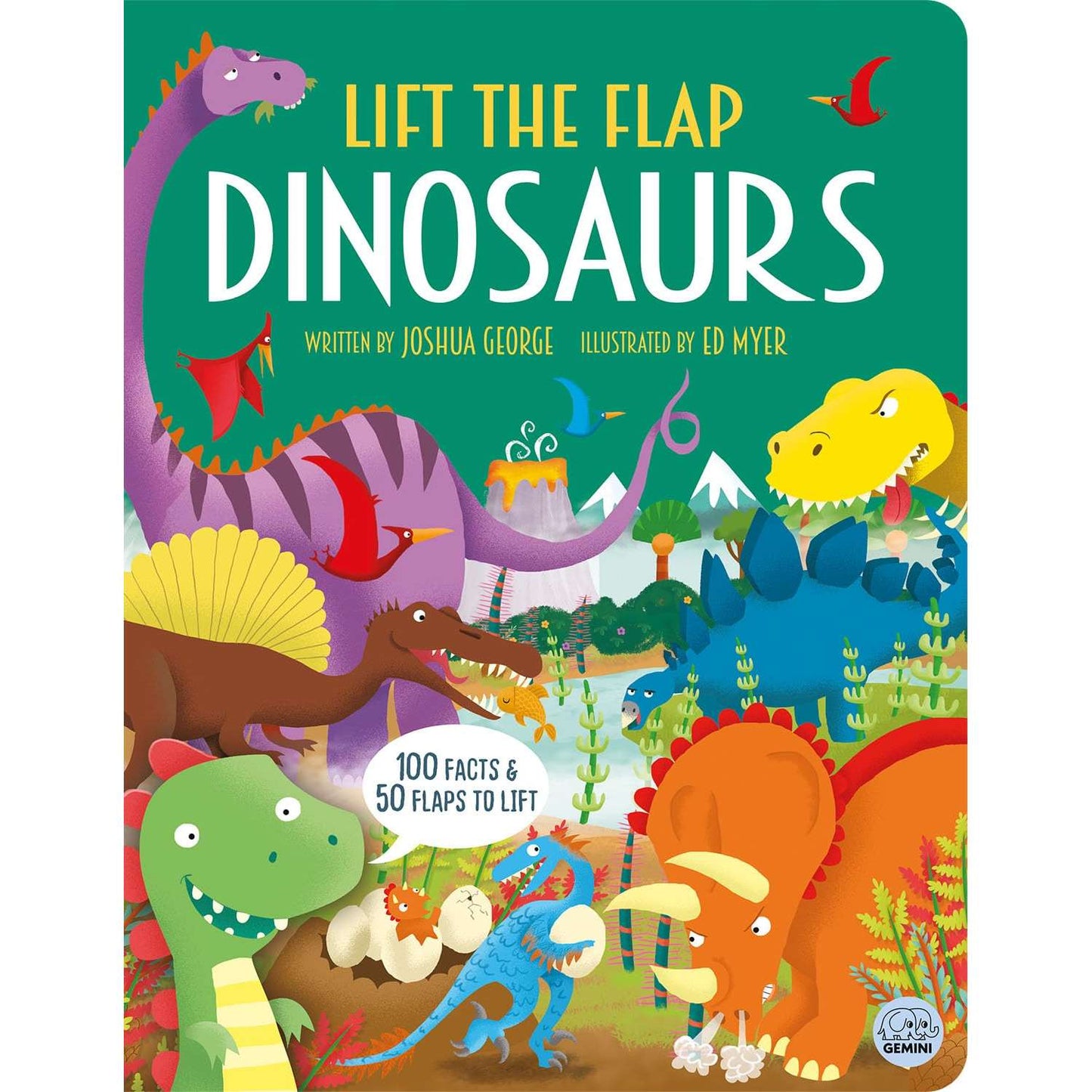 Paradise Clay PGW299 Lift the Flap: Dinosaurs - Board Book