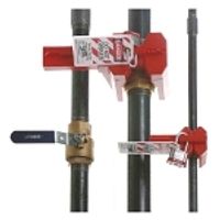 BRADY® BS07A-RD Small Prinzing Ball Valve Lockout