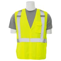 Delta Plus WEL61380HL4X S360 Class 2 5-Point Break-Away Safety Vest, 4X, Hi Viz Lime