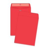 Quality Park QUA38734 Fashion Color Clasp Envelope - Clasp - #90 - 9" Width X 12" Length - 28 Lb - Clasp - Paper - 10 / Pack - Red