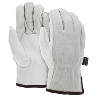 MCR Safety 32056S Leather Drivers Work Gloves CV Grade Grain Cow Palm Split Back and Keystone Thumb (1 DZ)