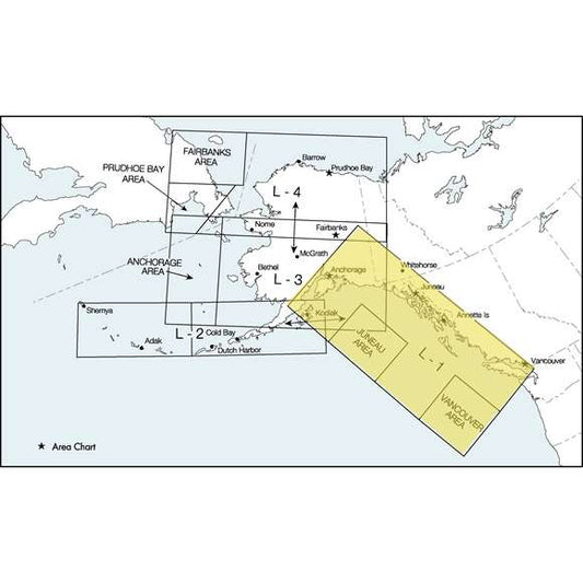 Paradise Clay FAAELAK1 FAA Chart: Enroute Low Altitude ALASKA 1/2