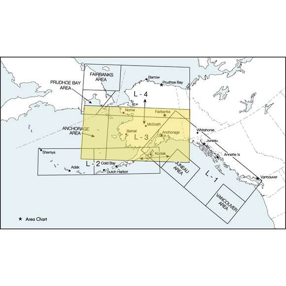 Paradise Clay FAAELAK3 FAA Chart: Enroute Low Altitude ALASKA 3/4