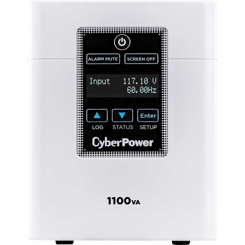 CyberPower M1100XL Medical UPS Systems - 1100VA/880W, 120 VAC, NEMA 5-15P-HG, Mini-Tower, 6 Outlets, LCD, PowerPanel® Business, $400000 CEG, 3YR Warranty