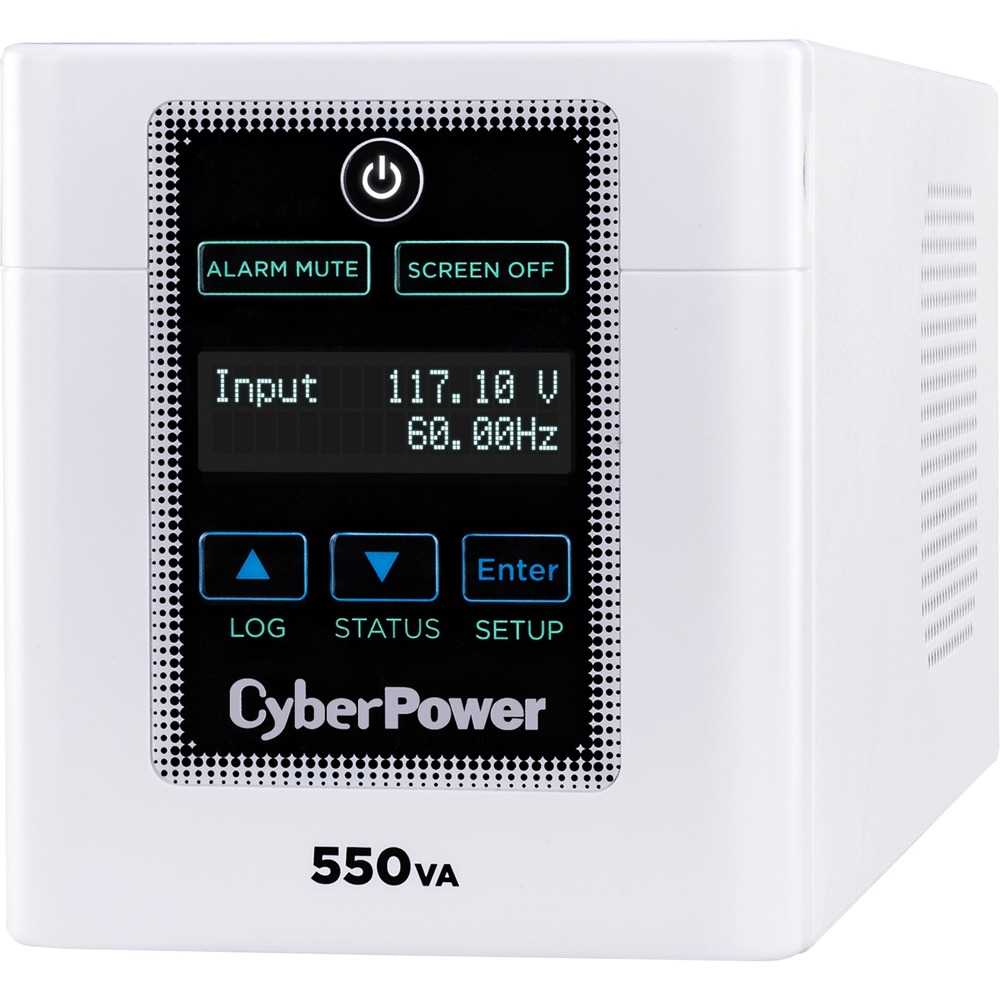 CyberPower M550L Medical UPS Systems - 550VA/440W, 120 VAC, NEMA 5-15P-HG, Mini-Tower, 4 Outlets, LCD, PowerPanel® Business, $400000 CEG, 3YR Warranty