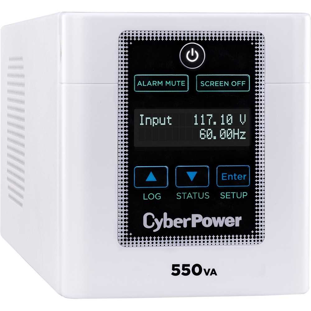 CyberPower M550L Medical UPS Systems - 550VA/440W, 120 VAC, NEMA 5-15P-HG, Mini-Tower, 4 Outlets, LCD, PowerPanel® Business, $400000 CEG, 3YR Warranty