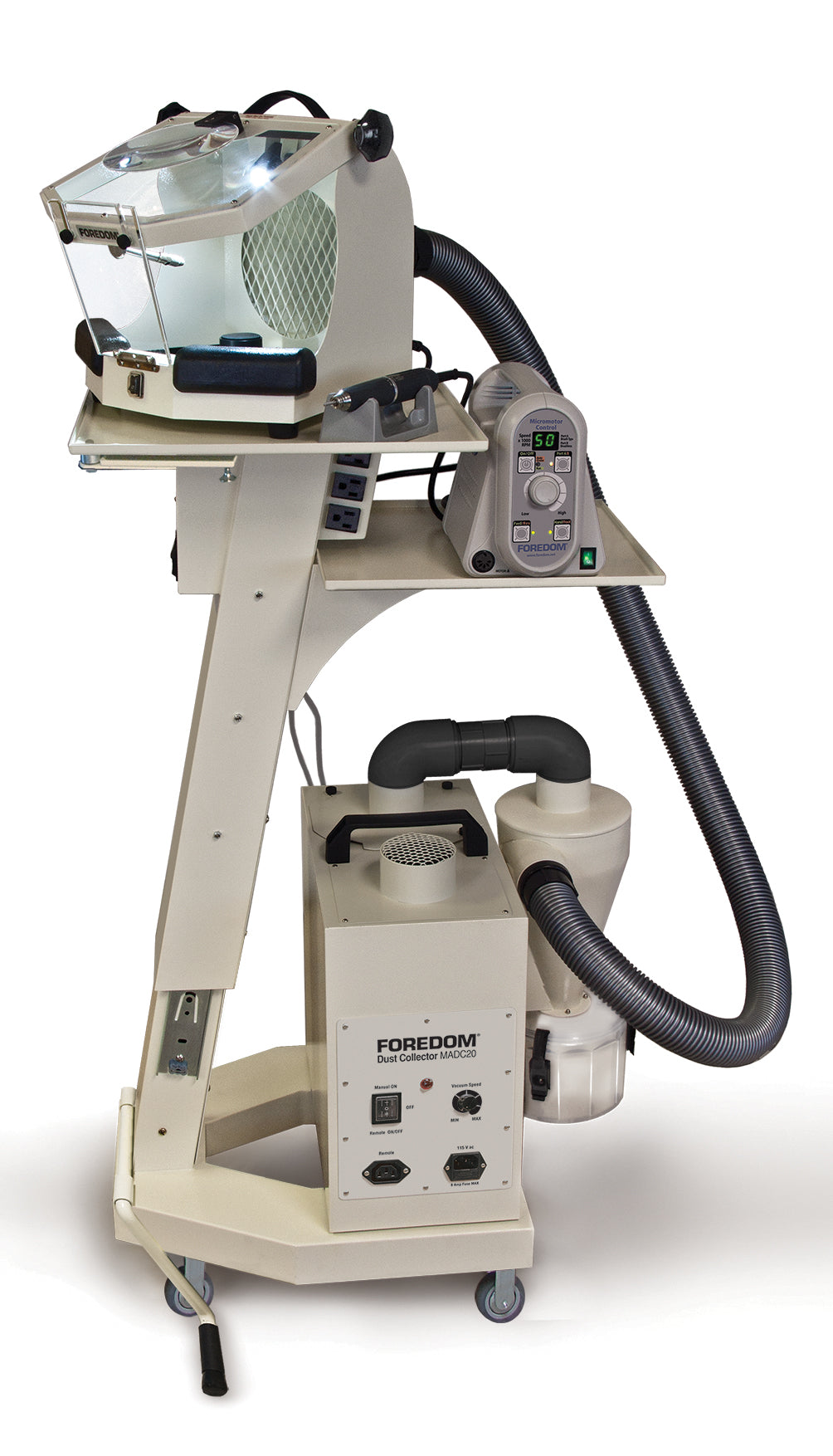 Foredom MADC20 Dust Collector, 2 Filters, 110V