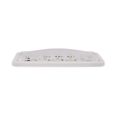 Soundoff Signal ECVDMLTST4 Dome Light - Rectangular, Flush Surface Mount, Black Base, 6" X 3", White Leds