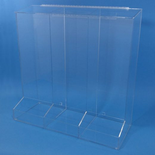 SOS Cleanroom 30"W x 30"H x 12"D - Cleanroom 3-Compartment Dispenser with Front Tray