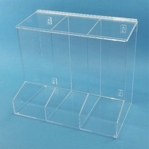 SOS Cleanroom 16"W x 18"H x 12"D - Cleanroom 3-Compartment Dispenser with Front Tray