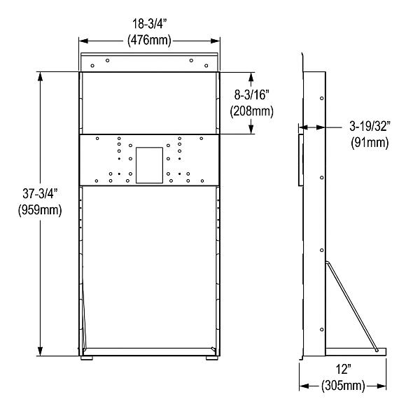 Elkay MF100 Mounting Frame for Single-station In-wall Refrigerated Coolers
