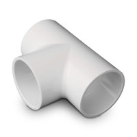 Jones Stephens 401020 2" Sch. 40 PVC Tee, S x S x S