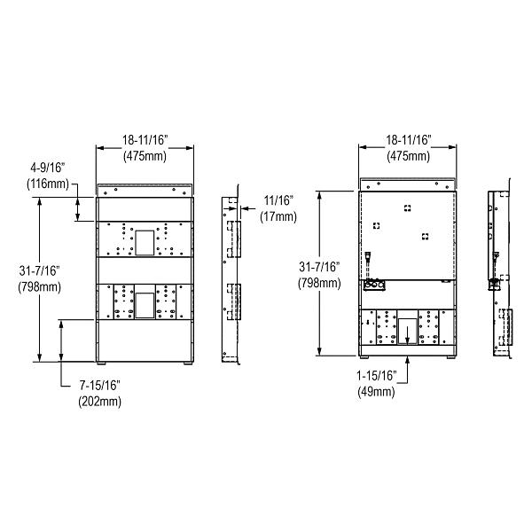 Elkay MFWS200 Mounting Frame for Bi-level In-wall Non-refrigerated Bottle Filling Stations With Integral Fountain