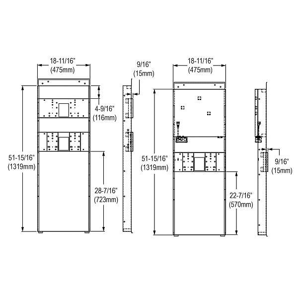 Elkay MFWS210 Mounting Frame for Bi-level In-wall Refrigerated SwirlFlo Bottle Filling Stations