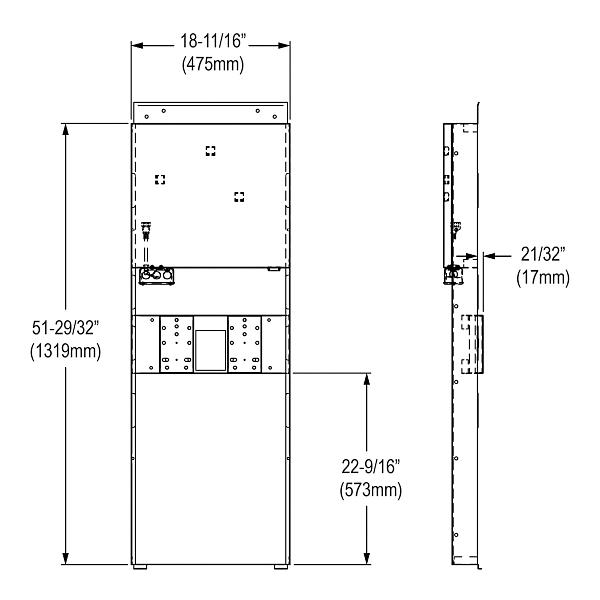 Elkay MFWSF110 Mounting Frame for Single-station In-wall Refrigerated SwirlFlo Bottle Filling Stations