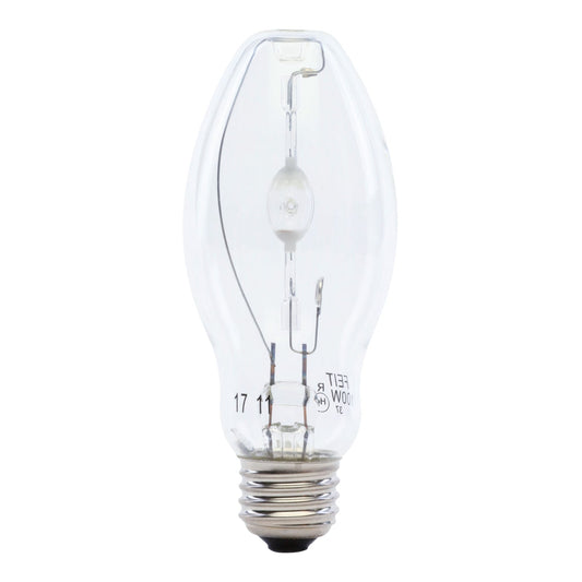 Feit Electric MH100/U/MED 100W Cool White (4000K) ED17 Shape E26 Medium Base Clear Metal Halide High Intensity Discharge HID Light Bulb